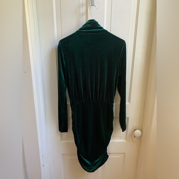 NWT Lovers + Friends Ivana Mini Dress Emerald Green Large - Picture 7 of 10